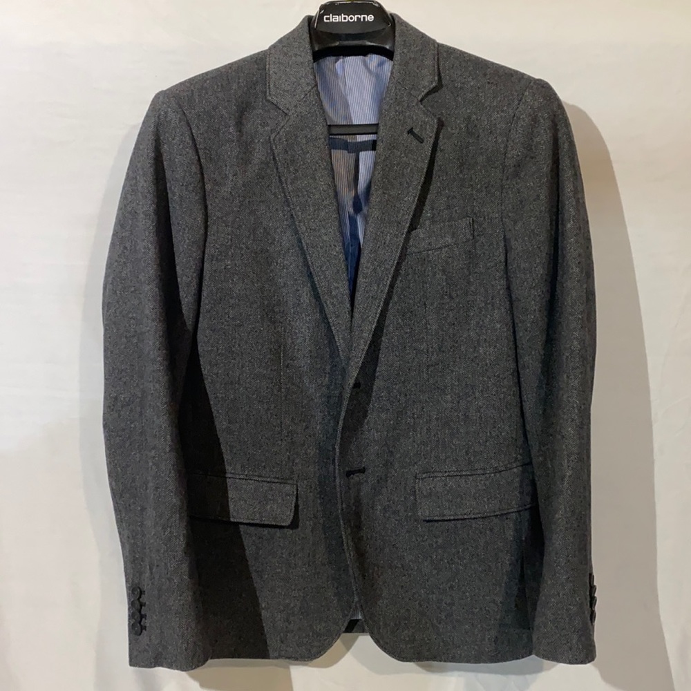 Banana Republic - Tailored Slim Cut, Herringbone Sport Coat 38 Short